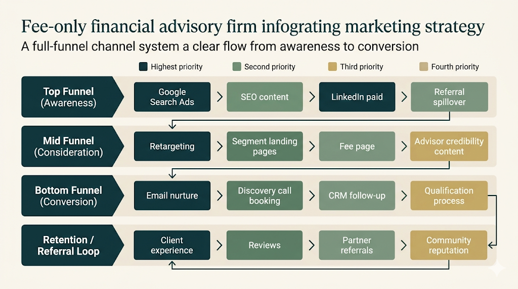 Multichannel strategy architecture visual